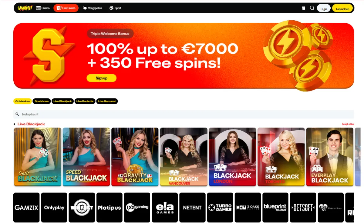 shakebet casino live